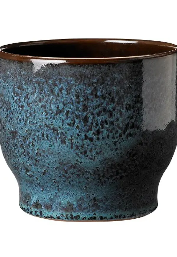 Trendig ytterkruka i blått från Knabstrup Keramik.