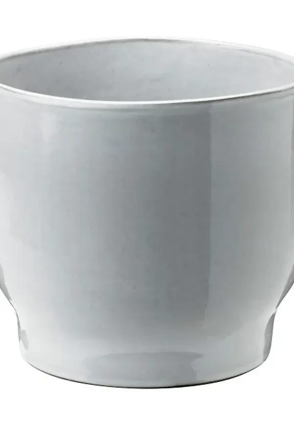 Vit Knabstrup Keramik-ytterkruka i modern modell.