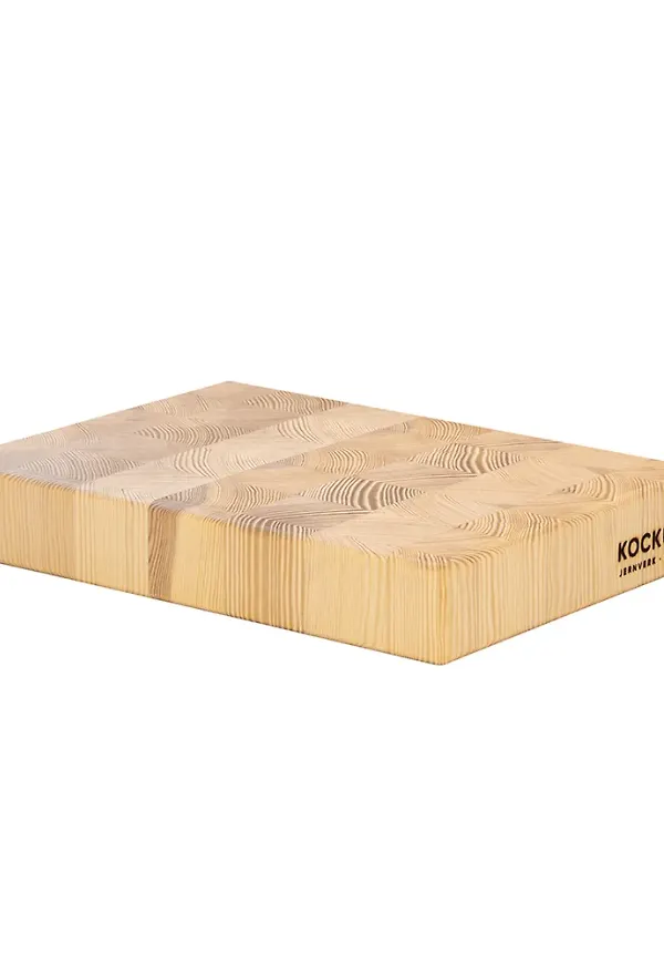 Beige Kockums Jernverk-skärbräda i härlig modell.