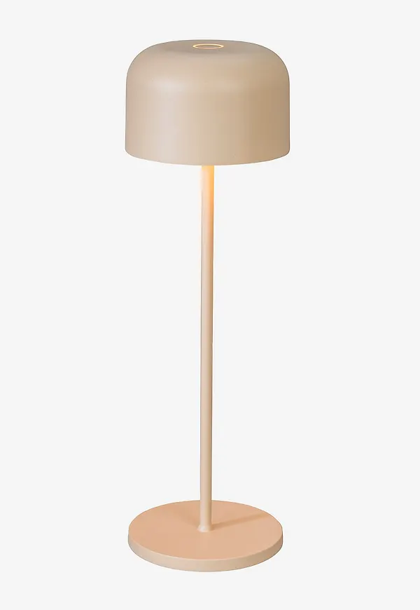 Supersnygg beige lampa i aluminium från Konstsmide.