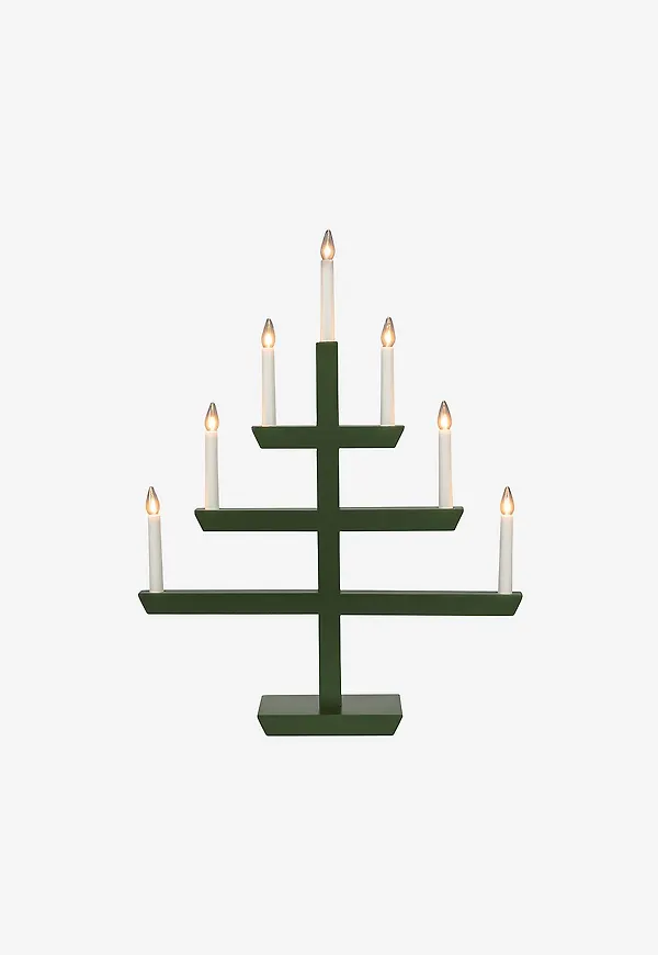Härlig adventsljusstake 2026 från Konstsmide.