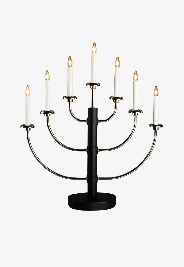 Svart Konstsmide-ljusstake i elegant modell.