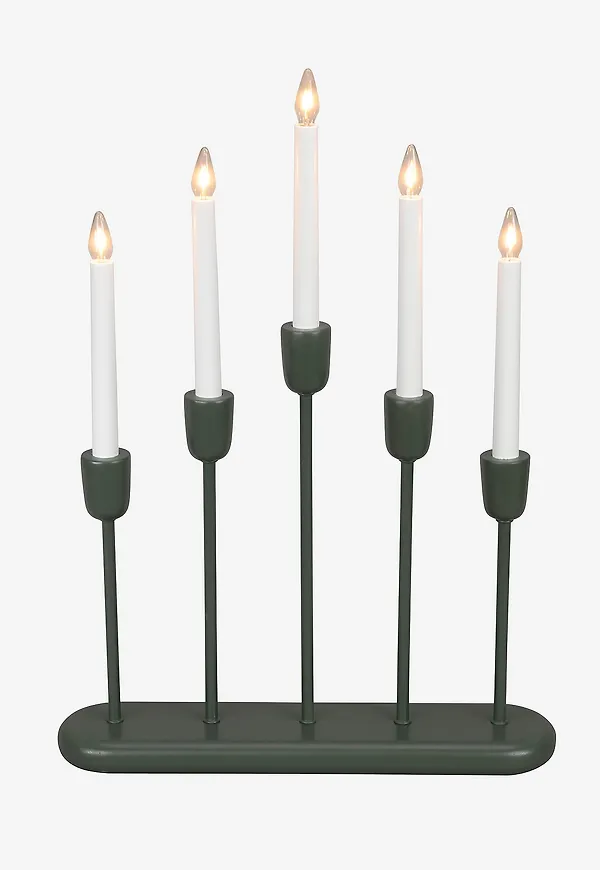 Grön Konstsmide-adventsljusstake i superfin modell.
