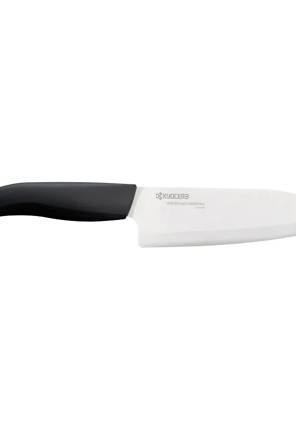 Vit Kyocera-santokukniv i jättefin modell.
