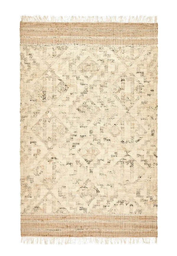 Otroligt snygg sisalmatta i bomull från La Redoute.