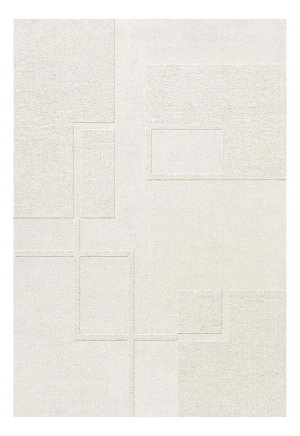 Elegant layered matta i benvit färg gjord i ull.