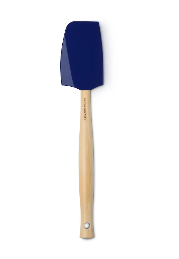 Blå Le Creuset-slickepott i komfortabel modell.