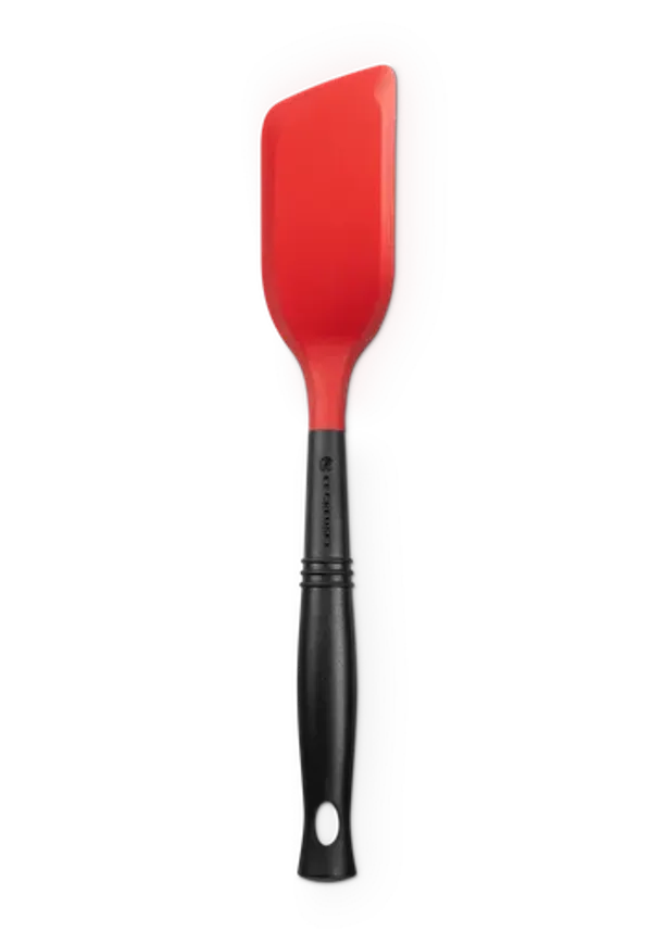 Svart Le Creuset-stekspade i riktigt snygg modell.