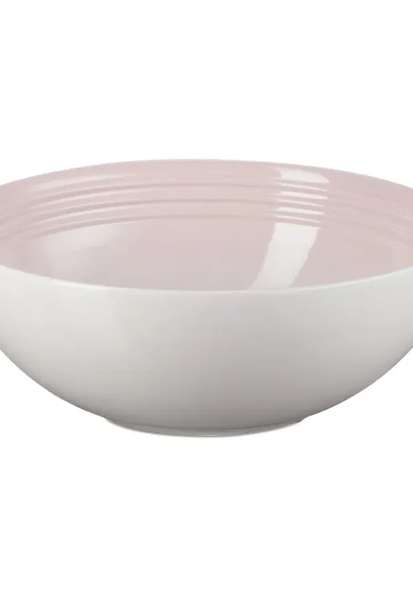 Rosa Le Creuset-serveringsskål i cool modell.
