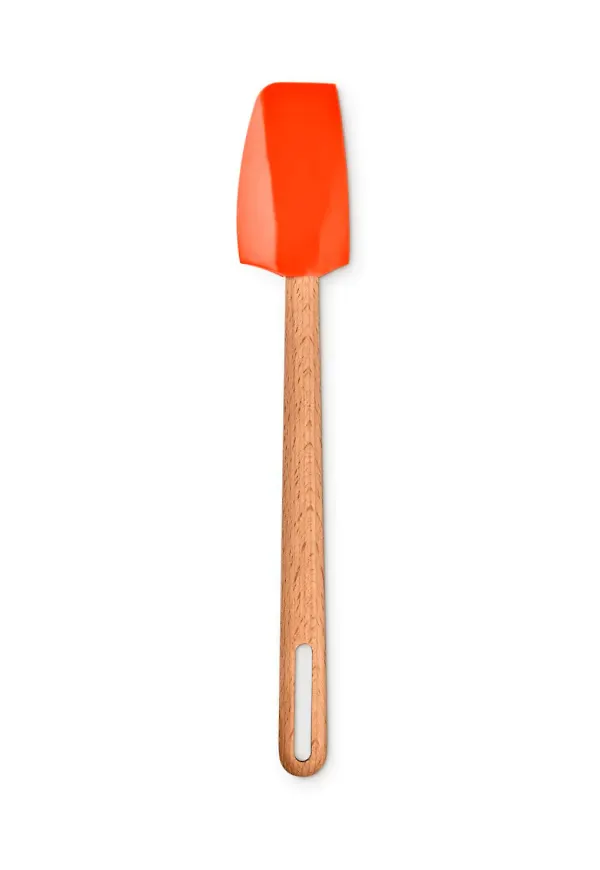 Moderiktig slickepott i rött från Le Creuset.