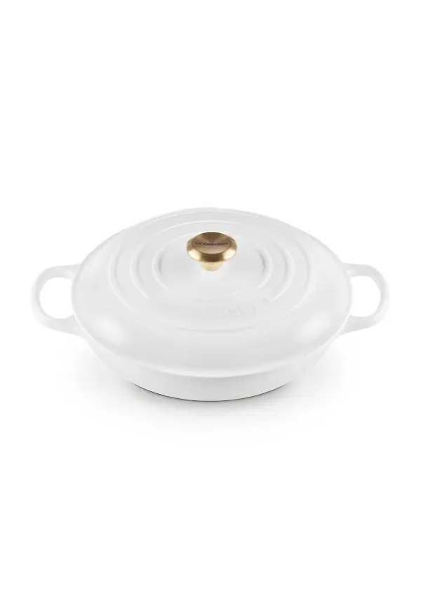 Trendig gryta i vitt från Le Creuset.
