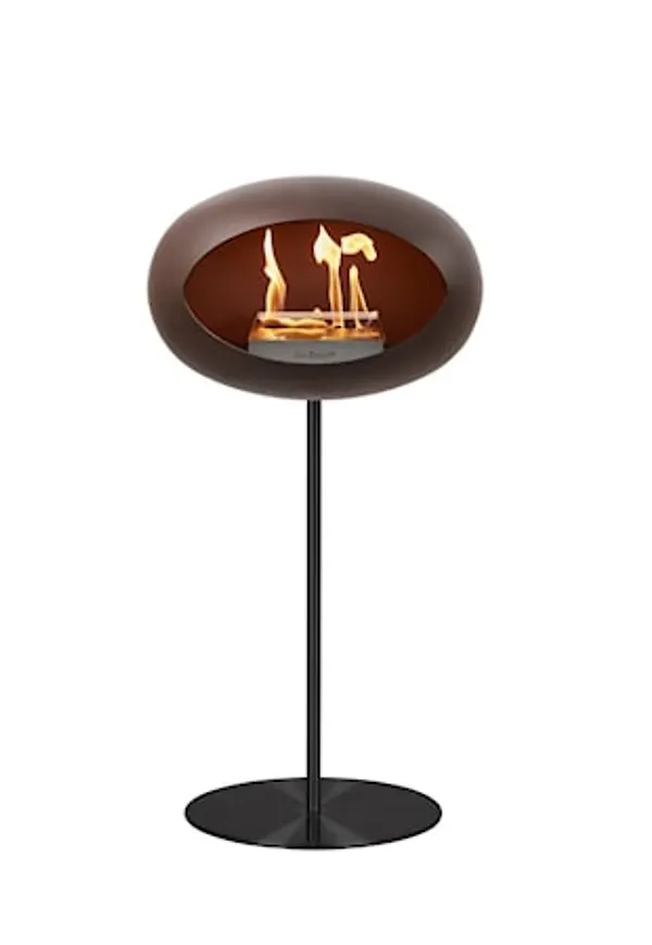 Brun Le Feu-kamin i elegant modell.