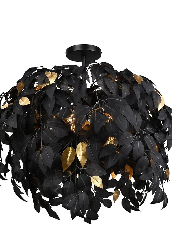 Svart Trio Lighting-lampa i jättefin modell.