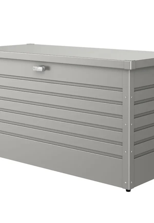 Elegant förvaringslåda i grått från Biohort.