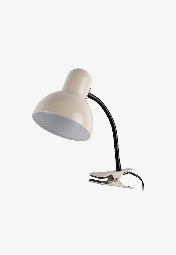 Vit Leitmotiv-bordslampa i ikonisk modell.