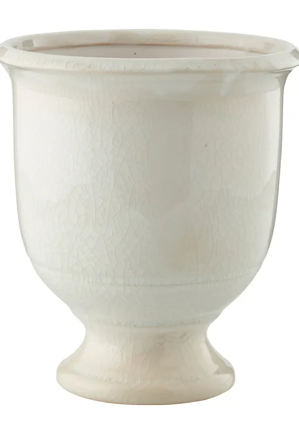 Riktigt snygg vit kruka 2025 från Lene Bjerre.