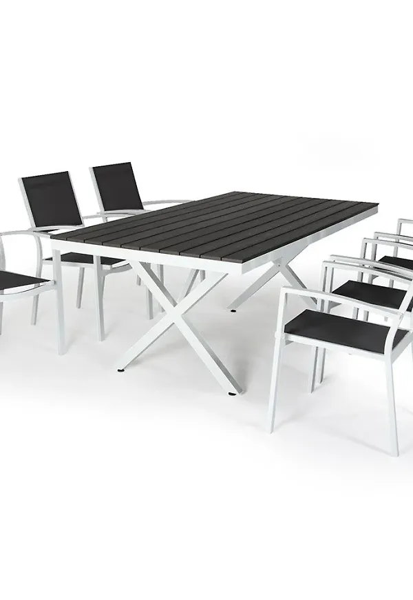 Grå Brafab-soffgrupp i skön modell.