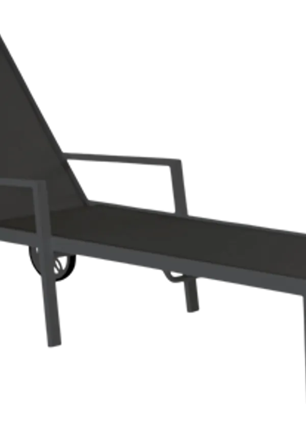 Svart Brafab-utemöbel i otroligt snygg modell.