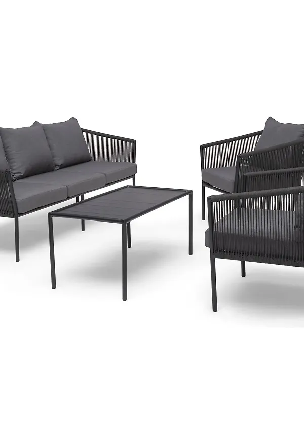 Fantastiskt fin aluminiumsoffgrupp 2025 från Hillerstorp.