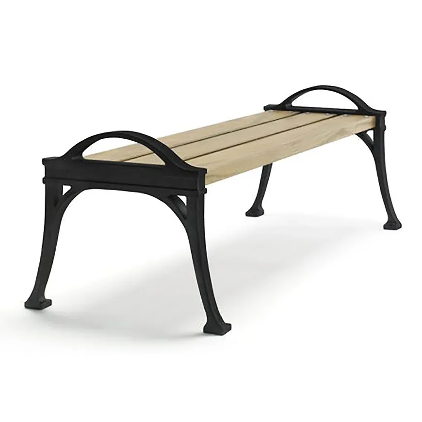 Riktigt snygg svart bänk i aluminium från Byarums Bruk.