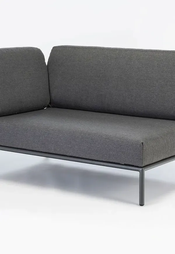Grå Houe-aluminiumsoffgrupp i cool modell.