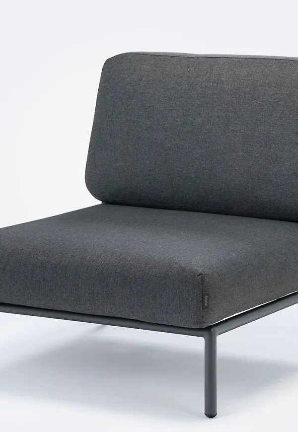 Fantastiskt snygg loungegrupp i grå färg gjord i aluminium.