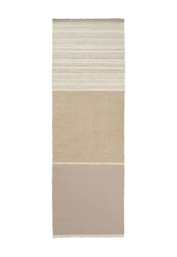 Fantastiskt fin matta i beige färg gjord i linne.
