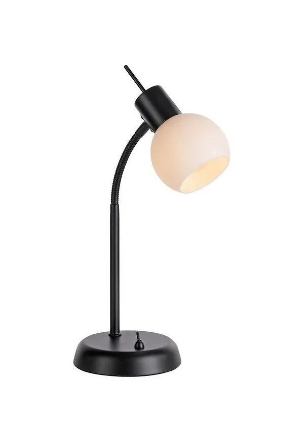Moderiktig sovrumslampa i svart färg gjord i järn.