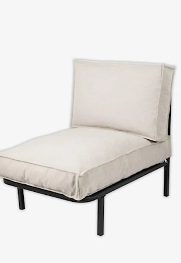 Svart Granit-loungemöbel i jättesnygg modell.