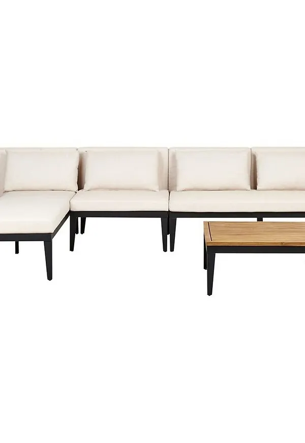 Härlig grupp i beige färg gjord i aluminium.