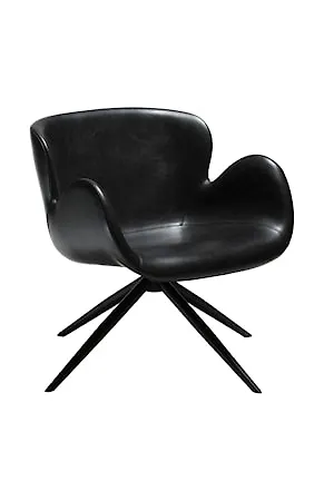 Svart Dan Form Denmark-fåtölj i jättefin modell.