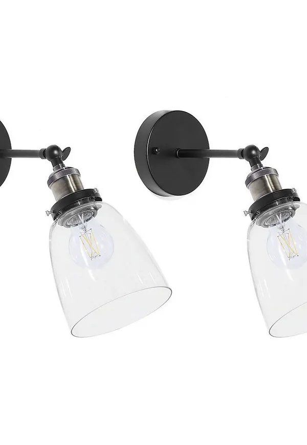 Exklusiv halogenlampa i svart färg gjord i järn.
