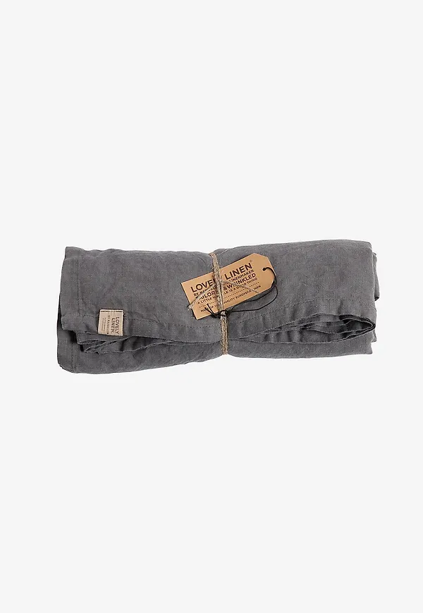 Smickrande duk i grått från Lovely Linen.