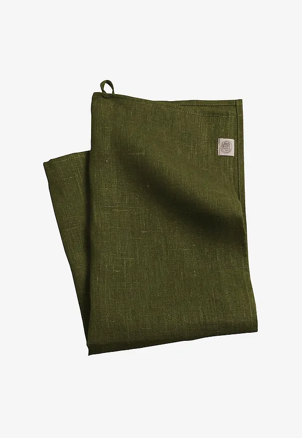 Stilriktig handduk i grönt från Lovely Linen.