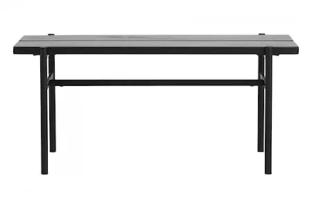 Smickrande svart bänk 2025 från Nordal.