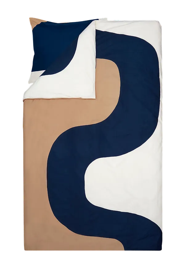 Riktigt fin gardin i beige färg gjord i bomull.