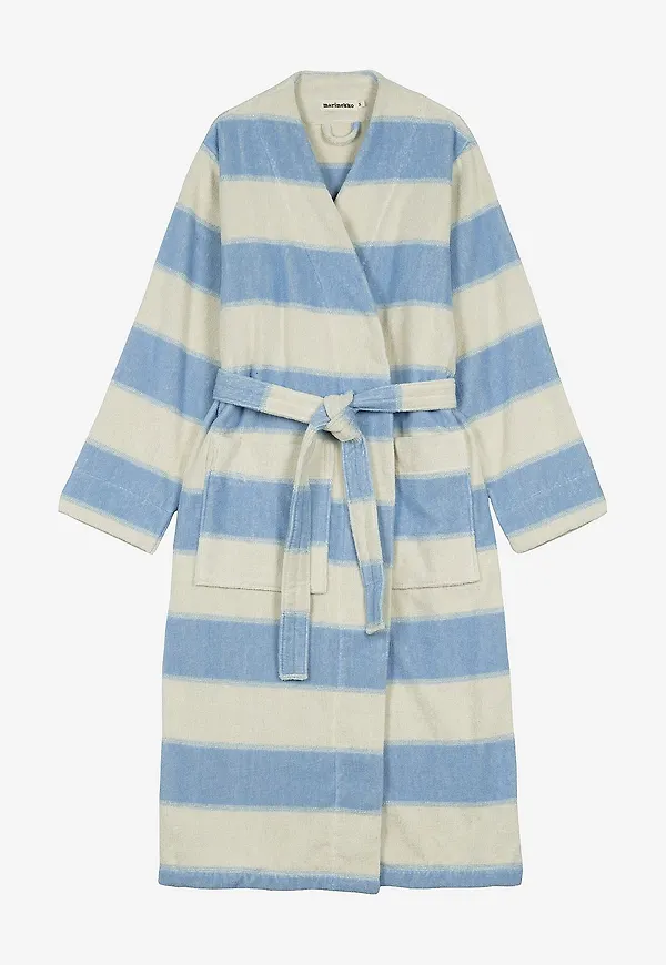 Blå Marimekko-badrock i ikonisk modell.