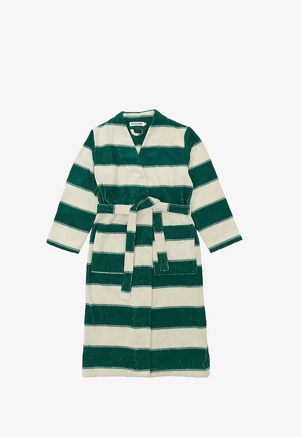 Grön Marimekko-badrock i skön modell.