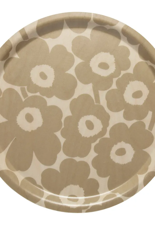 Fin bricka i beiget från Marimekko.