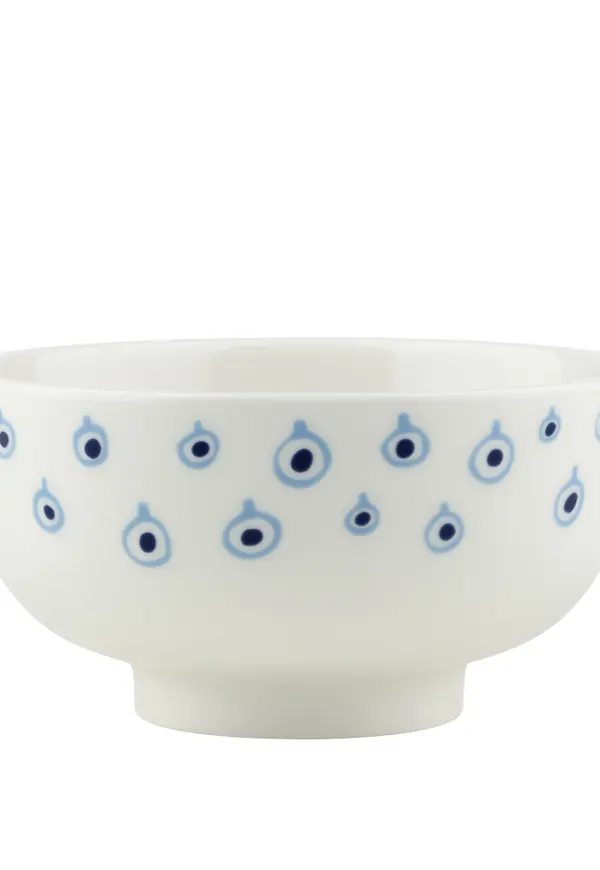 Blå Marimekko-soppskål i modern modell.