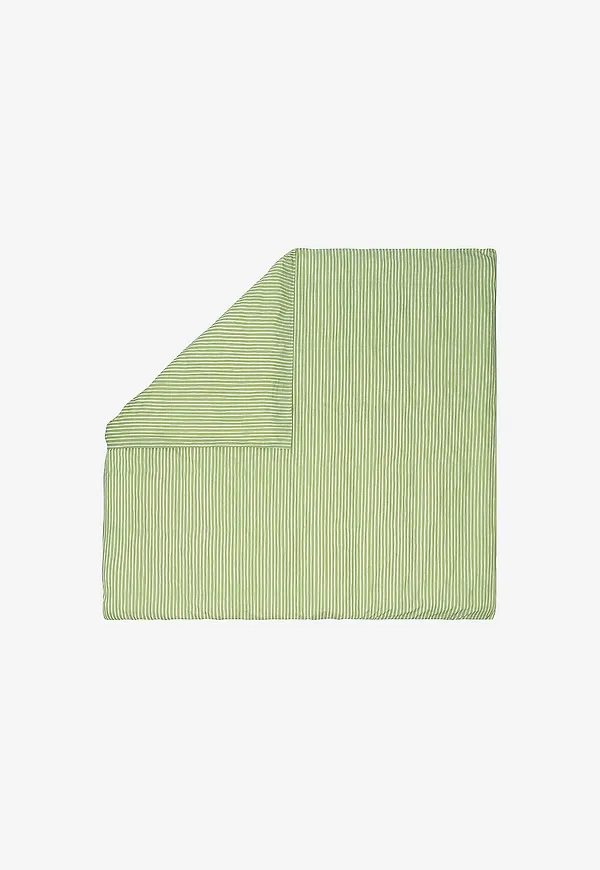 Superfin bomullssäng i grönt från Marimekko.
