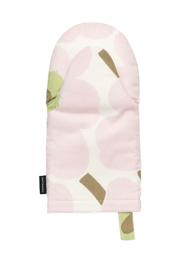 Rosa Marimekko-grytvante i trendig modell.