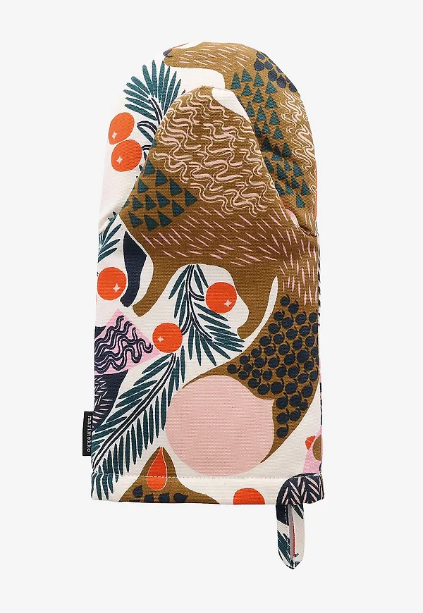 Klassisk grytlapp i brunt från Marimekko.