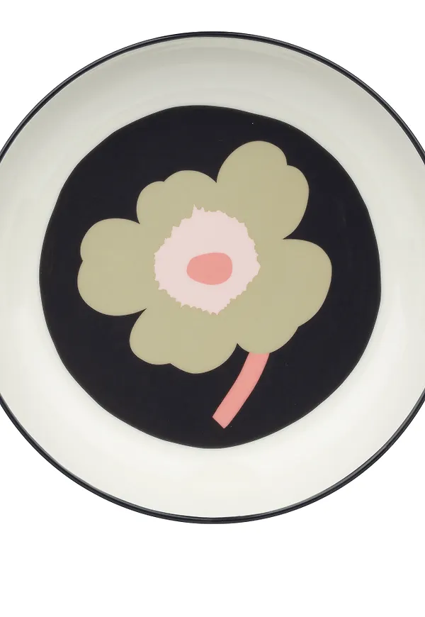 Komfortabel tallrik i vitt från Marimekko.