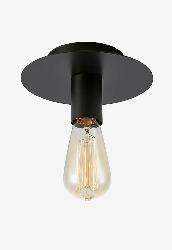 Svart Markslöjd-lampa i klassisk modell.