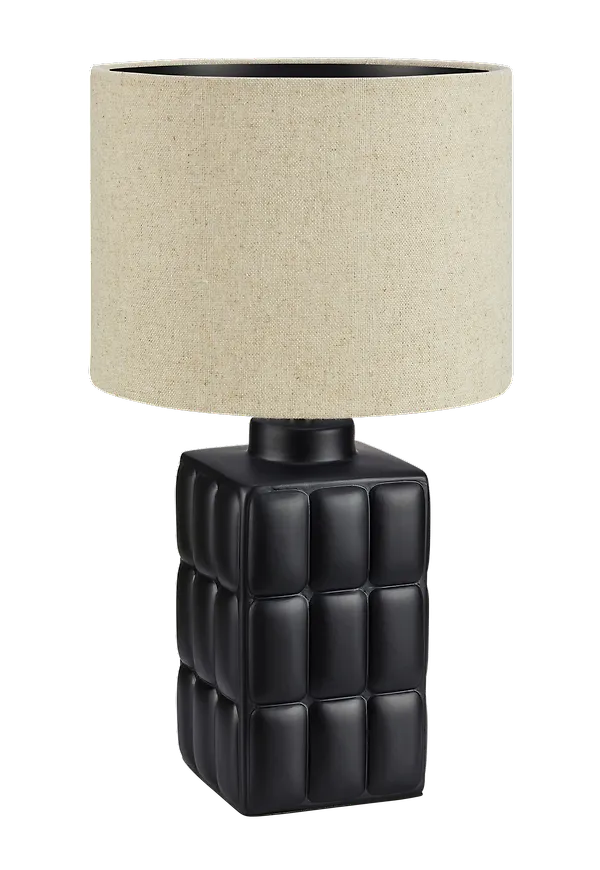 Ikonisk lampa i linne från Markslöjd.