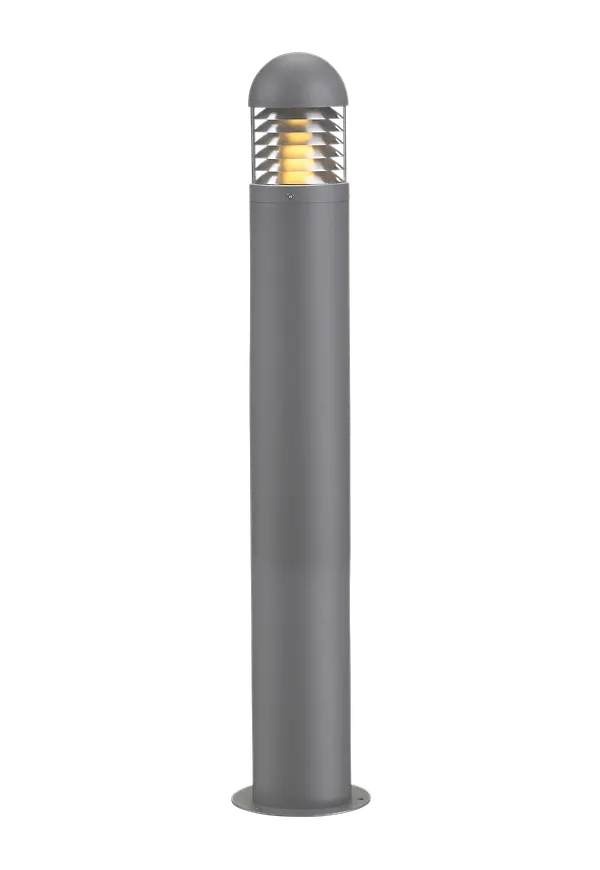 Riktigt trendig utomhuslampa i grå färg gjord i aluminium.