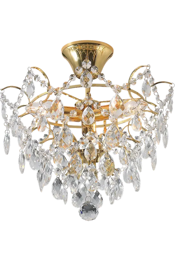 Exklusiv taklampa i guld från Markslöjd.