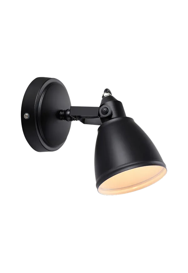 Exklusiv svart vägglampa 2025 från Markslöjd.