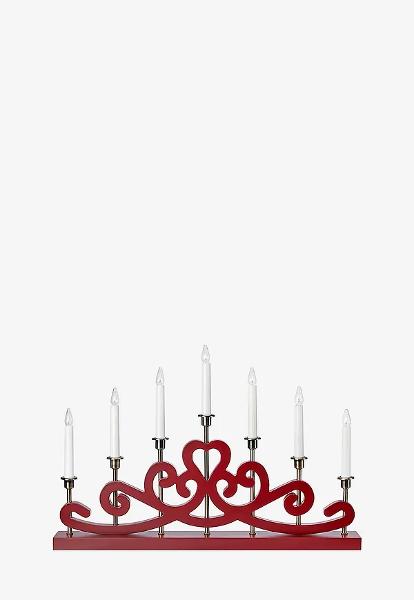 Röd Markslöjd-lampa i otroligt snygg modell.